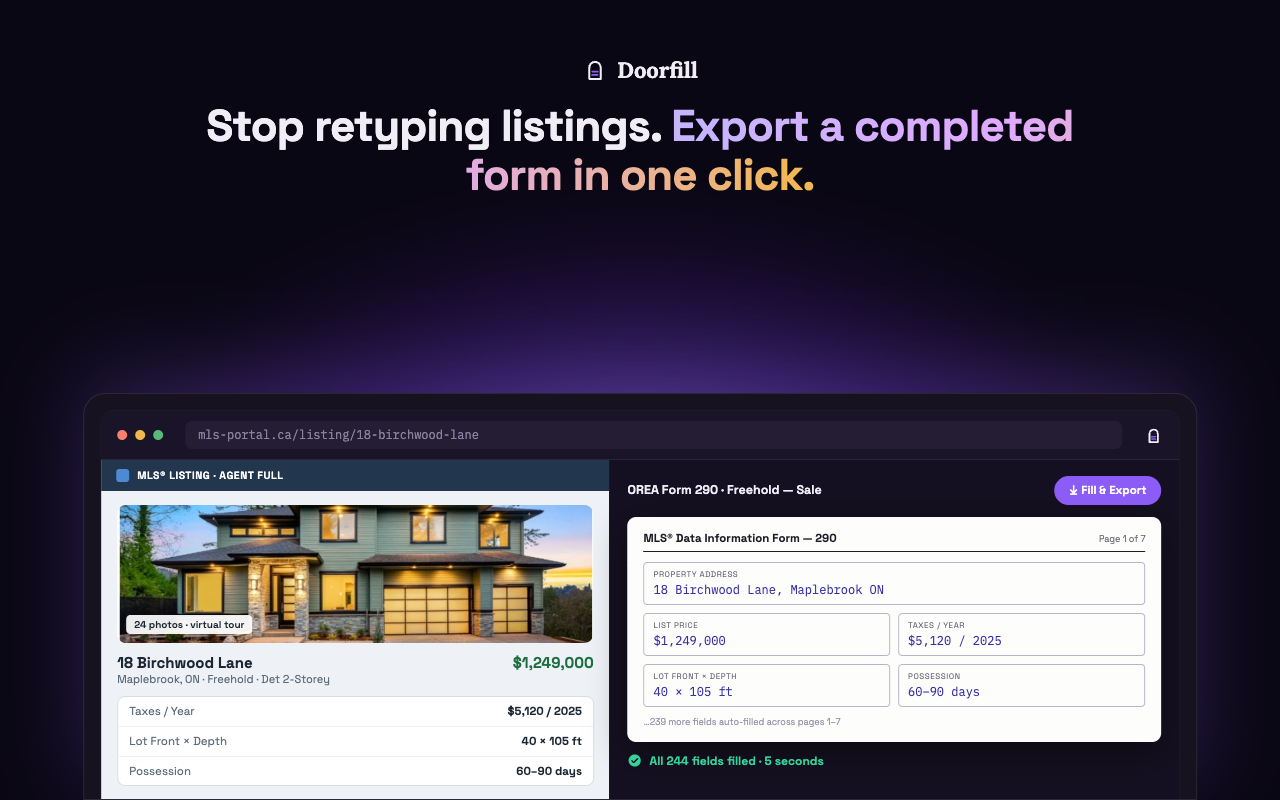 Doorfill screenshot